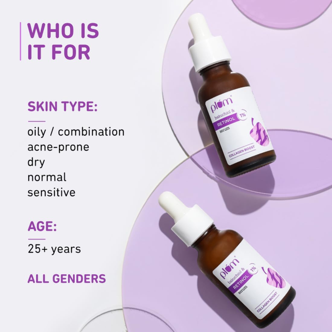 Plum 1% Retinol Advanced Anti Aging Night Face Serum with Bakuchiol – view 3
