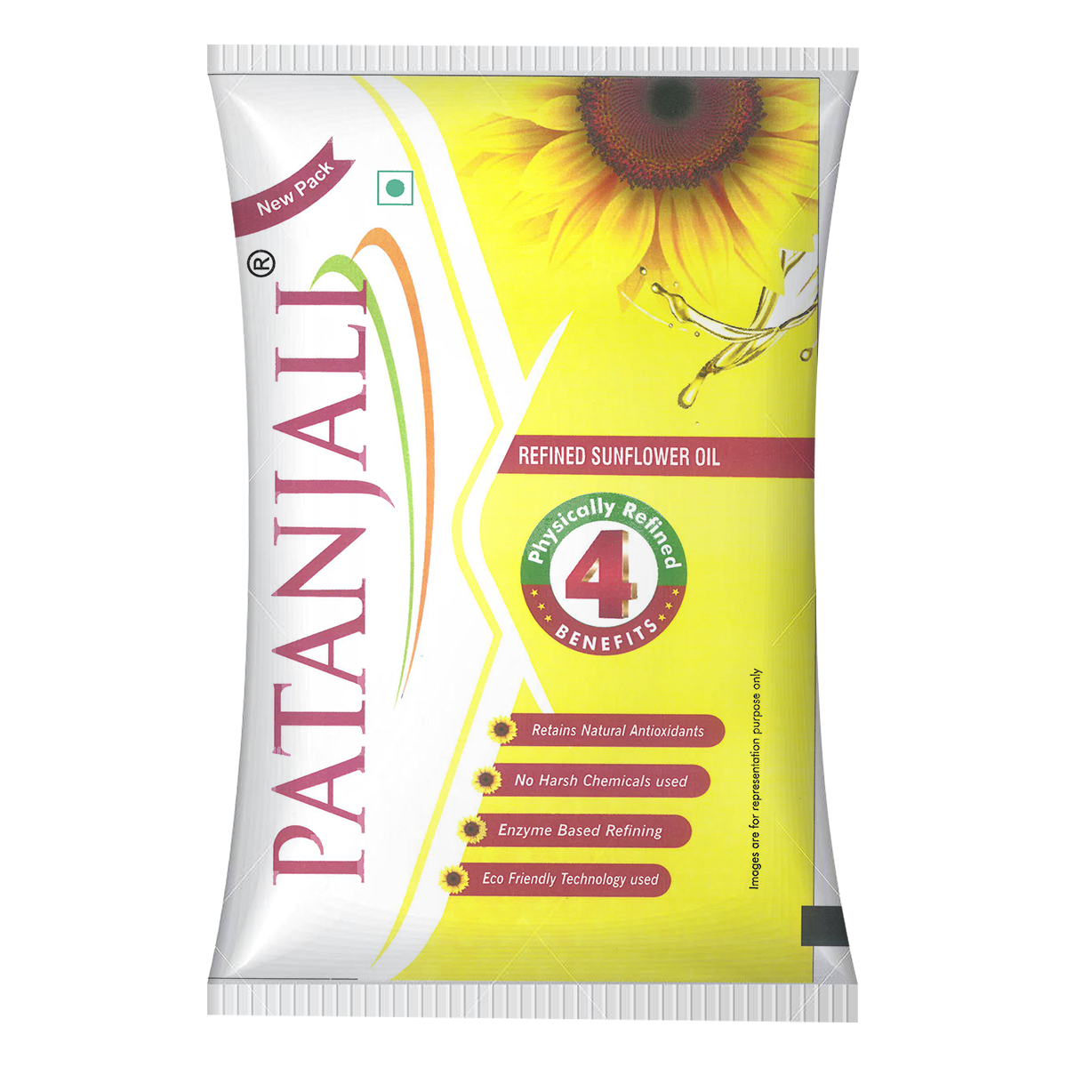 Patanjali Sunflower Oil Pouch 1 ltr