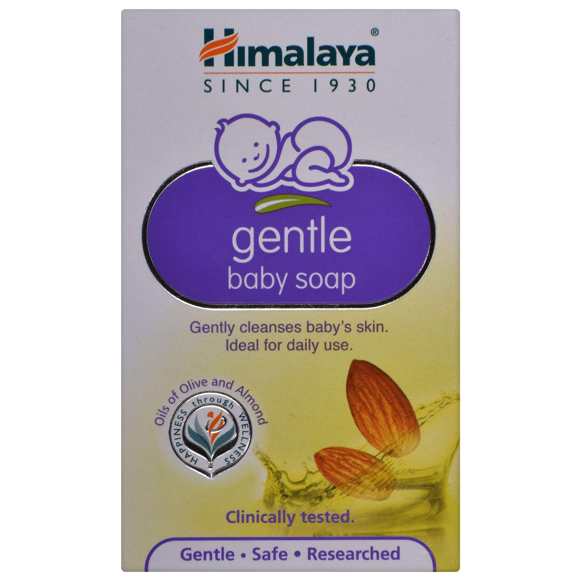 Himalaya Gentle Baby Soap bar pack 75 g front