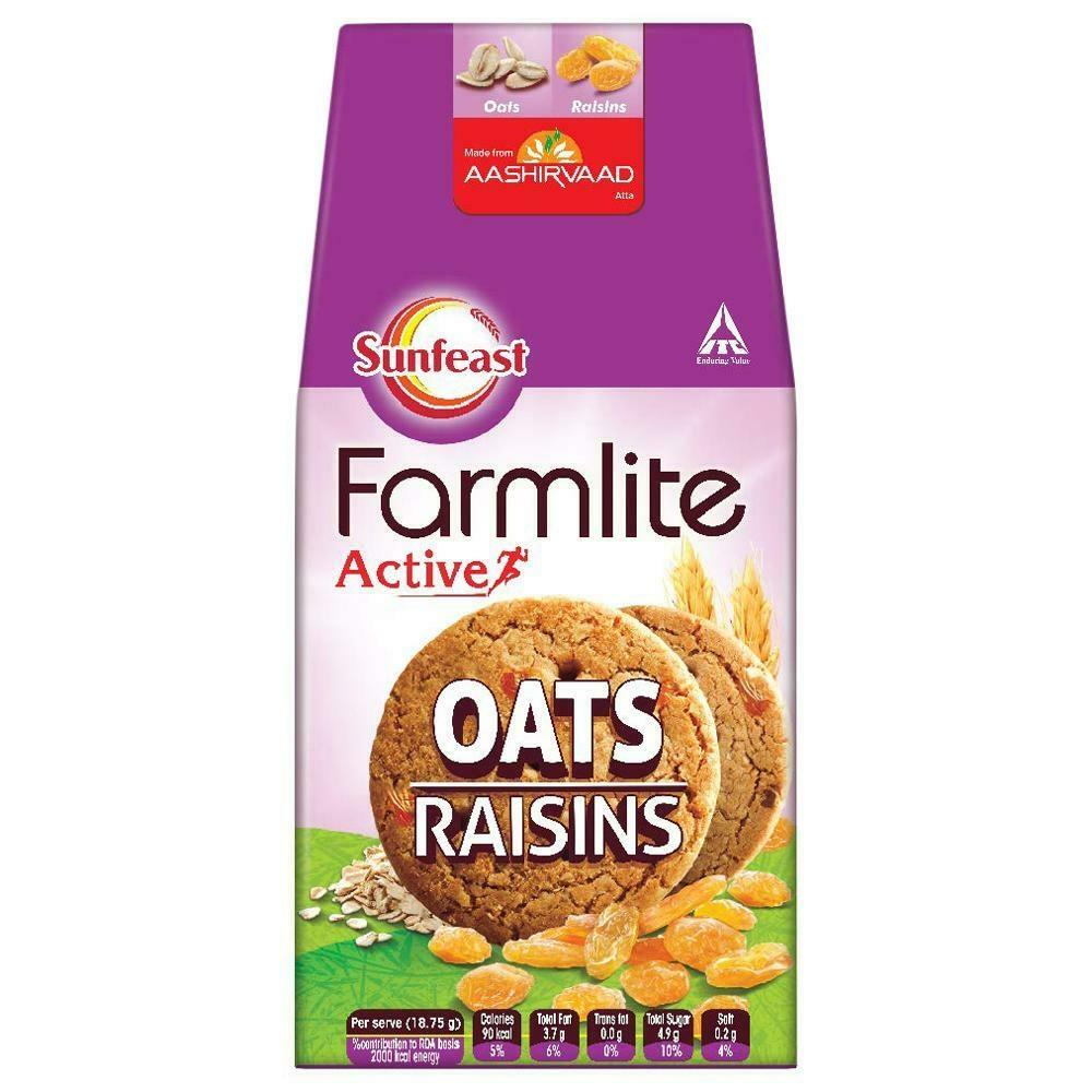 Sunfeast Farmlite Active Oats Biscuits With Raisins 150 G – view 2