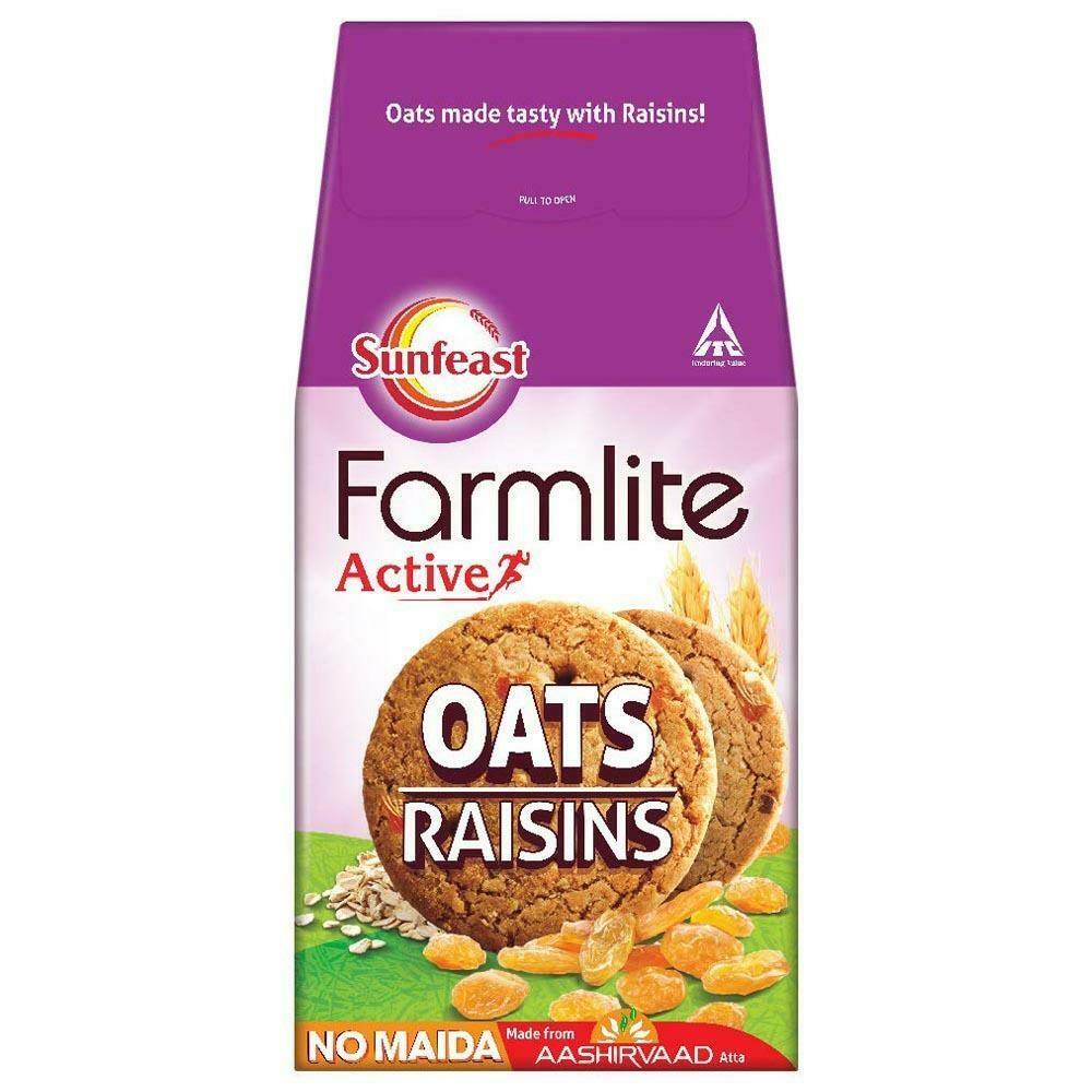 Sunfeast Farmlite Active Oats Biscuits With Raisins 150 G – view 3
