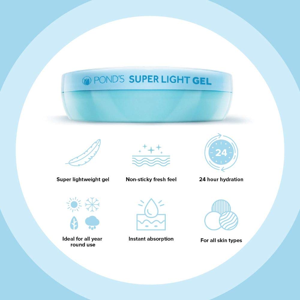 Pond's Super Light Gel Moisturiser, Oil-Free Moisturiser, 25g – view 5
