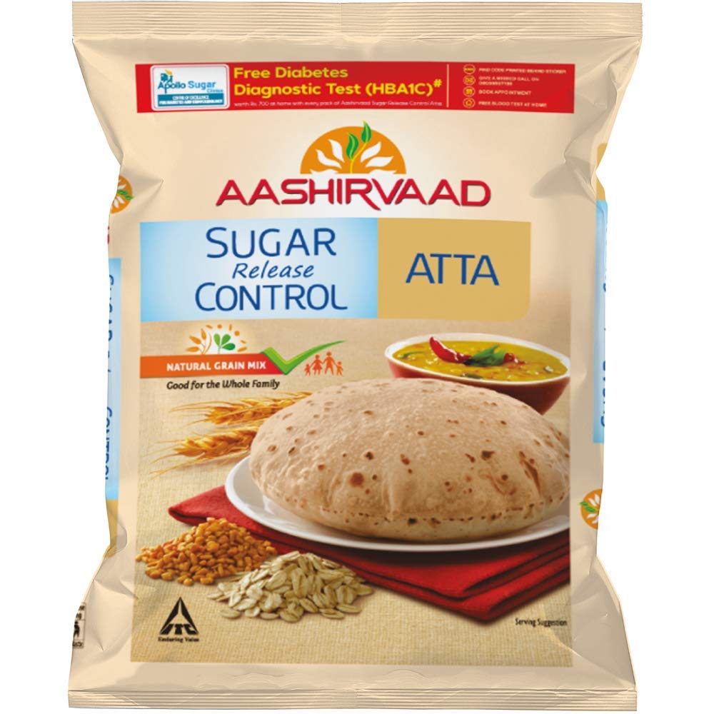 Aashirvaad Sugar Release Control Atta, 1kg – view 9