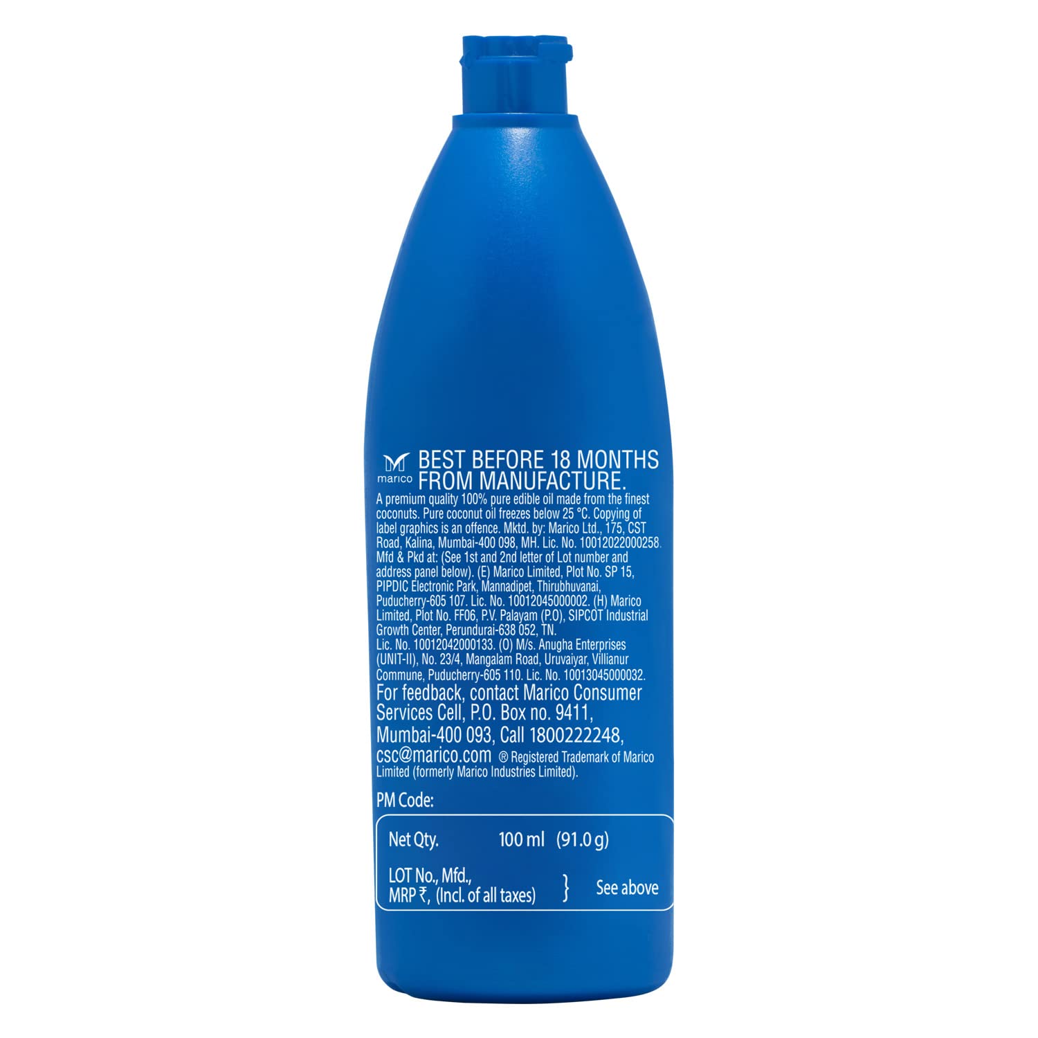 Parachute Coconut Oil - 100 ml (Bottle) – view 8