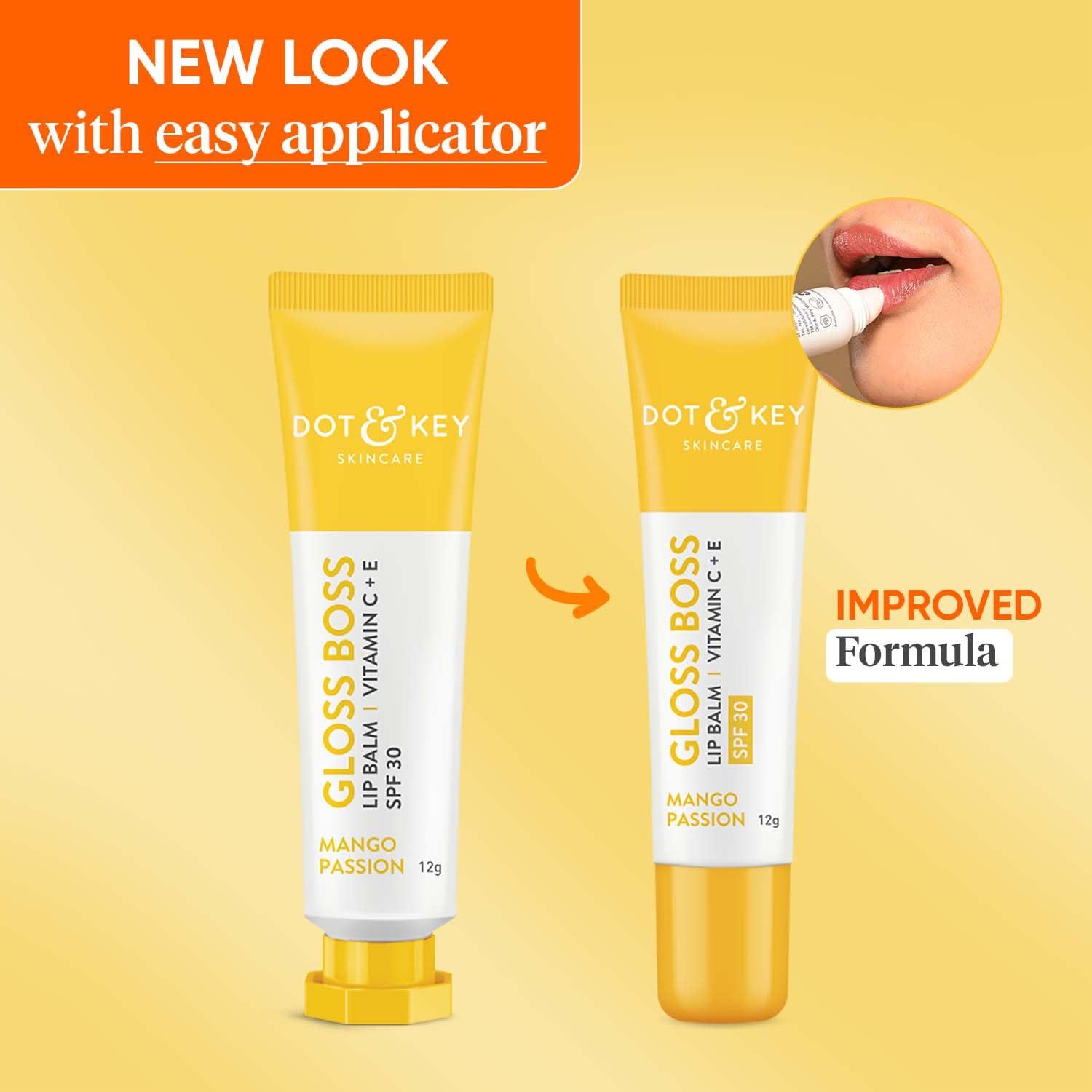 DOT & KEY Dot&Key Mango Passion Non Tinted&Colorless Lip Balm For Men&Women With Spf 30(12Gm) – view 2