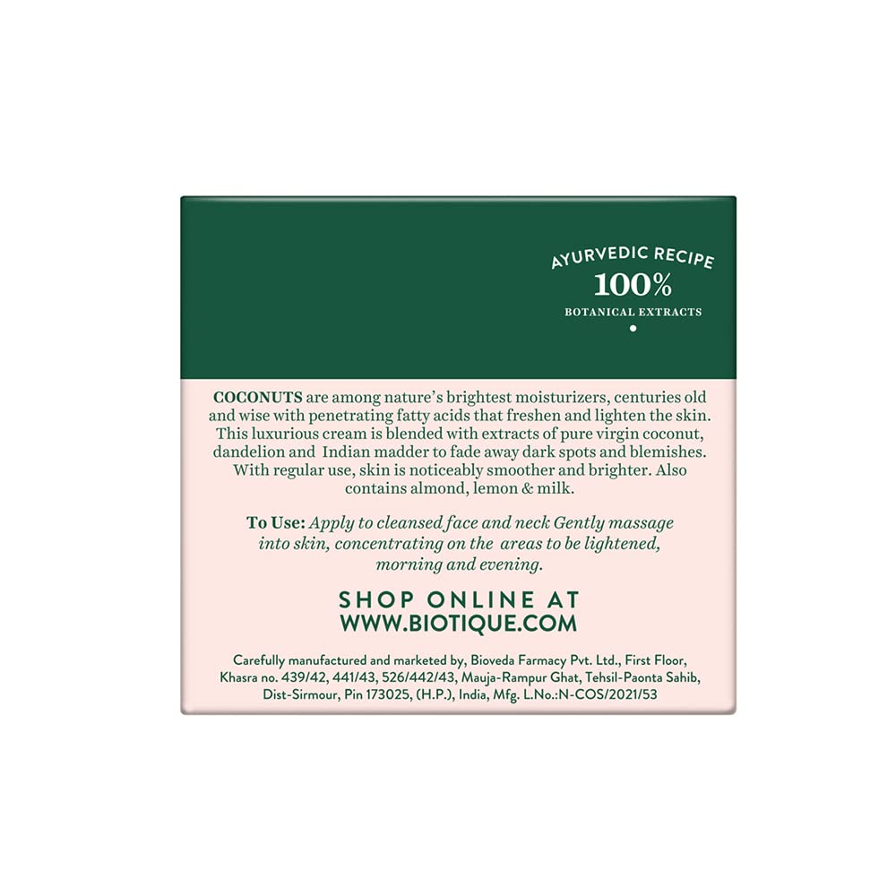 Biotique Coconut Brightening Instant Glow Cream – view 9