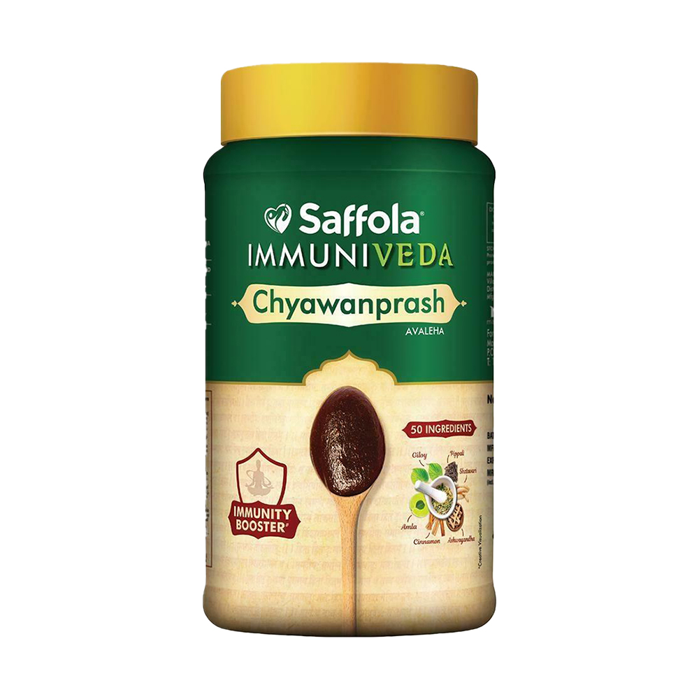 Saffola Immuniveda Avaleha Chyawanprash large pack front view