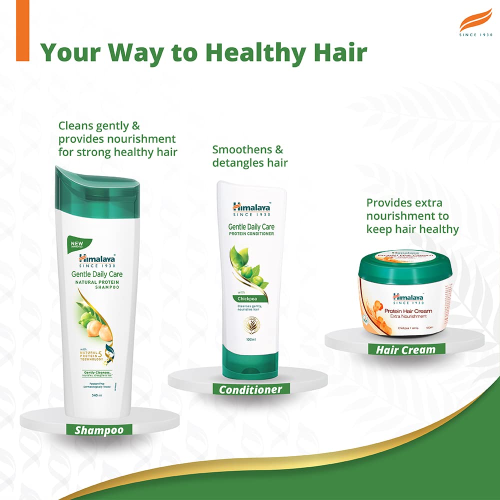 Himalaya Gentle Daily Care Natural Protein Shampoo, protects from daily wear and tear , Gently cleanses & strengthens, With Chickpea, Licorice & Amla, For Women & Men , 200 ML – view 7