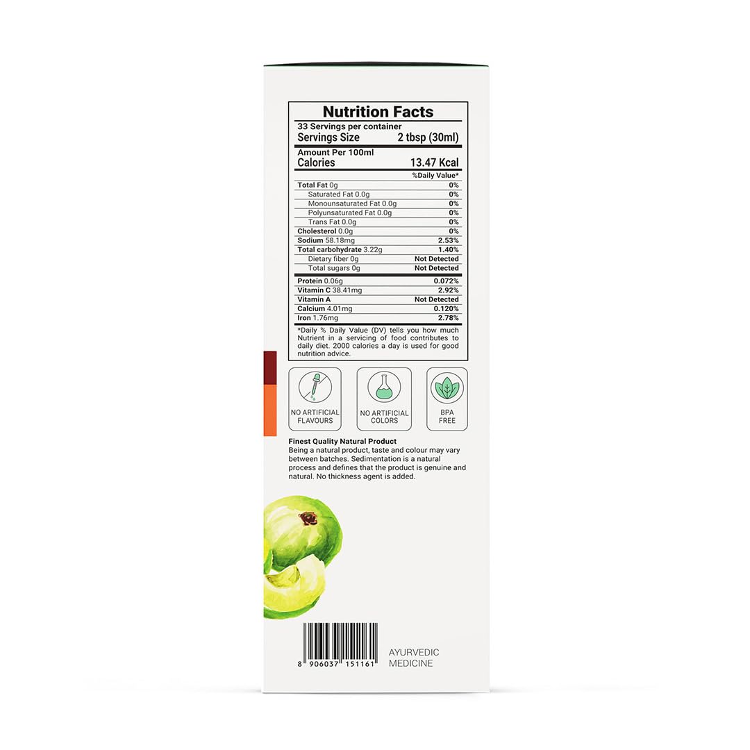 Krishna's Herbal & Ayurveda Premium Amla High Fibre Juice – view 9