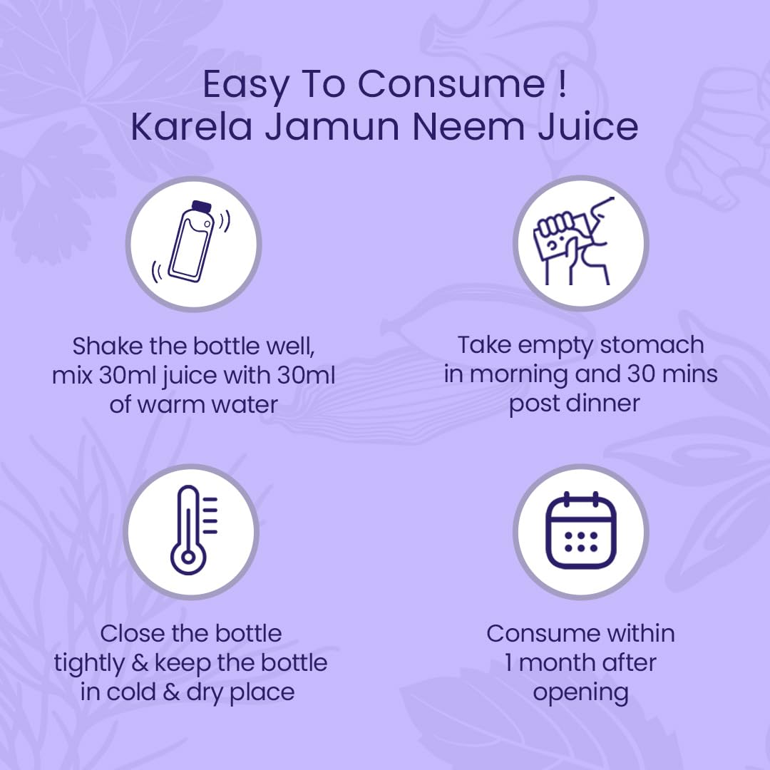 Krishna's Karela Jamun Neem Juice - 1000 ml – view 5