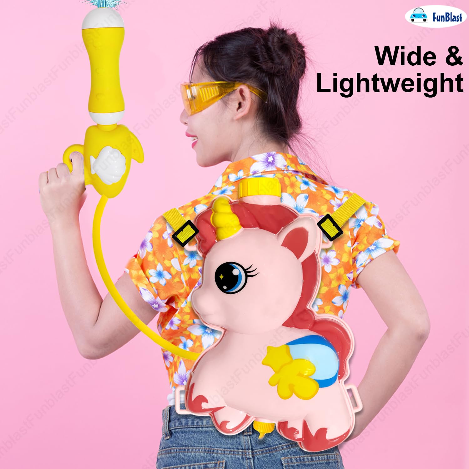 FunBlast Unicorn Holi Pichkari for Kids - High Pressure Water Gun Toy for Kids with Water Tank, Holi Gun, Pichkari Water Gun, Tank Capacity – view 2