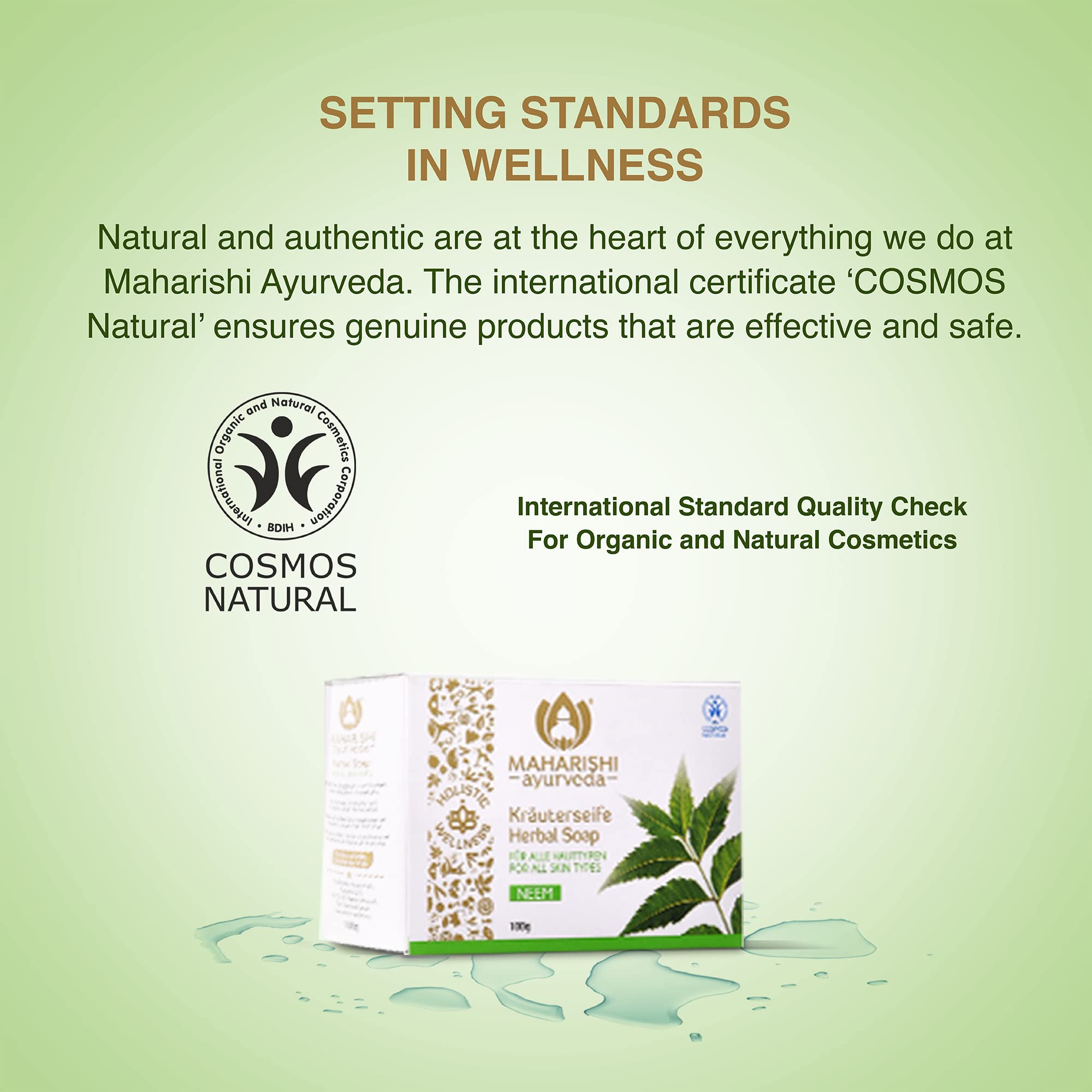 Maharishi Ayurveda Soap (400 gm) (Neem, Pack of 4) – view 6