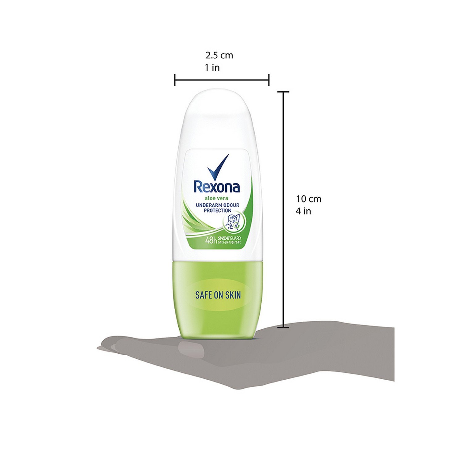 Rexona Aloe Vera Underarm Odour Protection Roll On for Unisex, 25ml – view 5