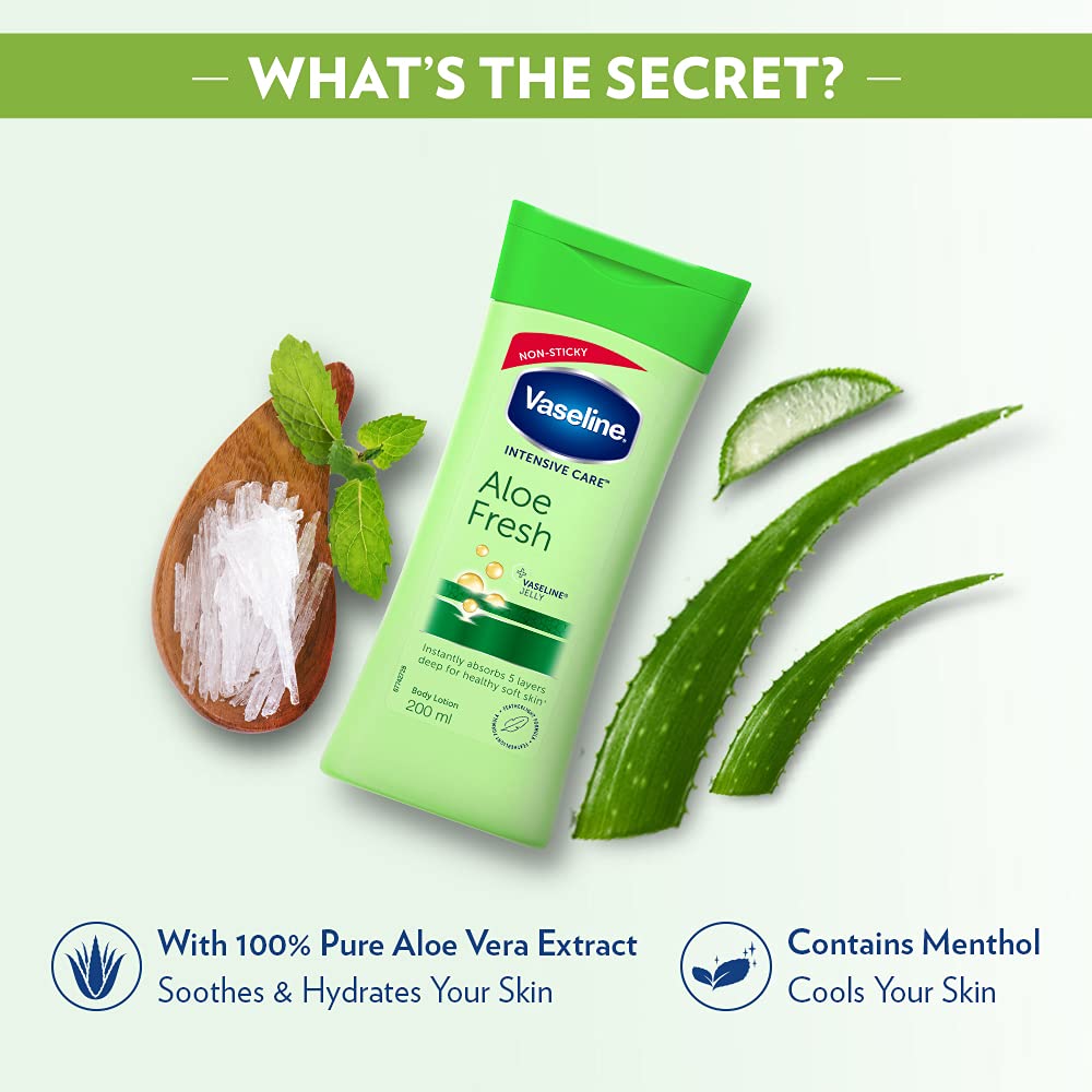 Vaseline Intensive Care Aloe Fresh Body Lotion 200 ml – view 4