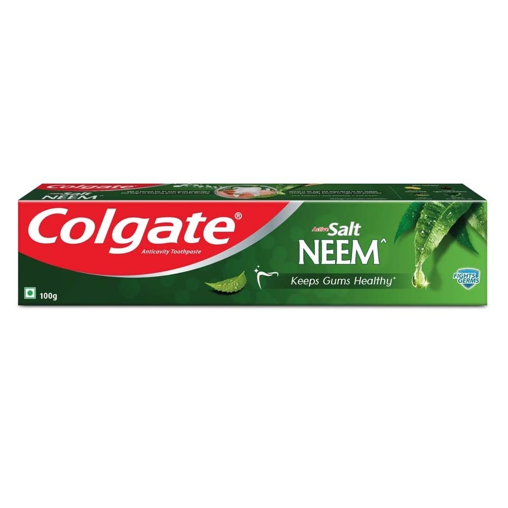 Colgate Active Salt Neem Toothpaste tube for gum care