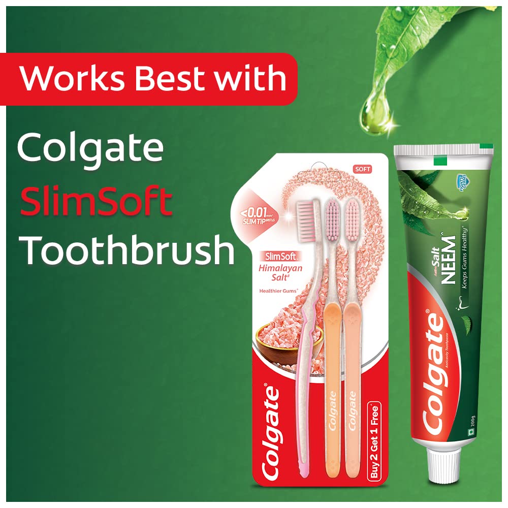 Colgate Active Salt Neem Toothpaste, Germ Fighting Toothpaste for Healthy, Tight Gums,Oral care, 100g – view 6