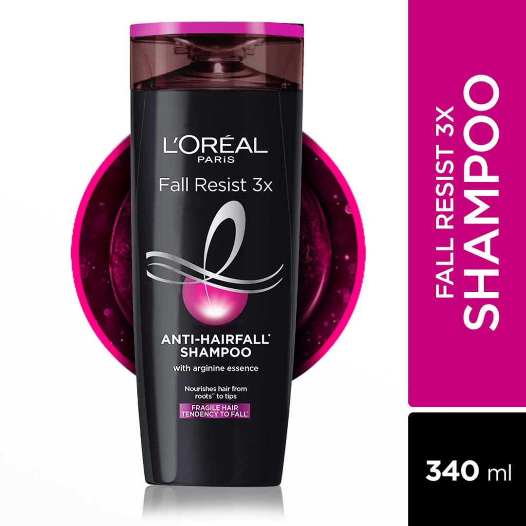 L'Oreal Paris Anti-Hair Fall Shampoo, Reinforcing & Nourishing for Hair Growth, For Thinning & Hair Loss, With Arginine Essence and Salicylic Acid, Fall Resist 3X, 340ml – view 6