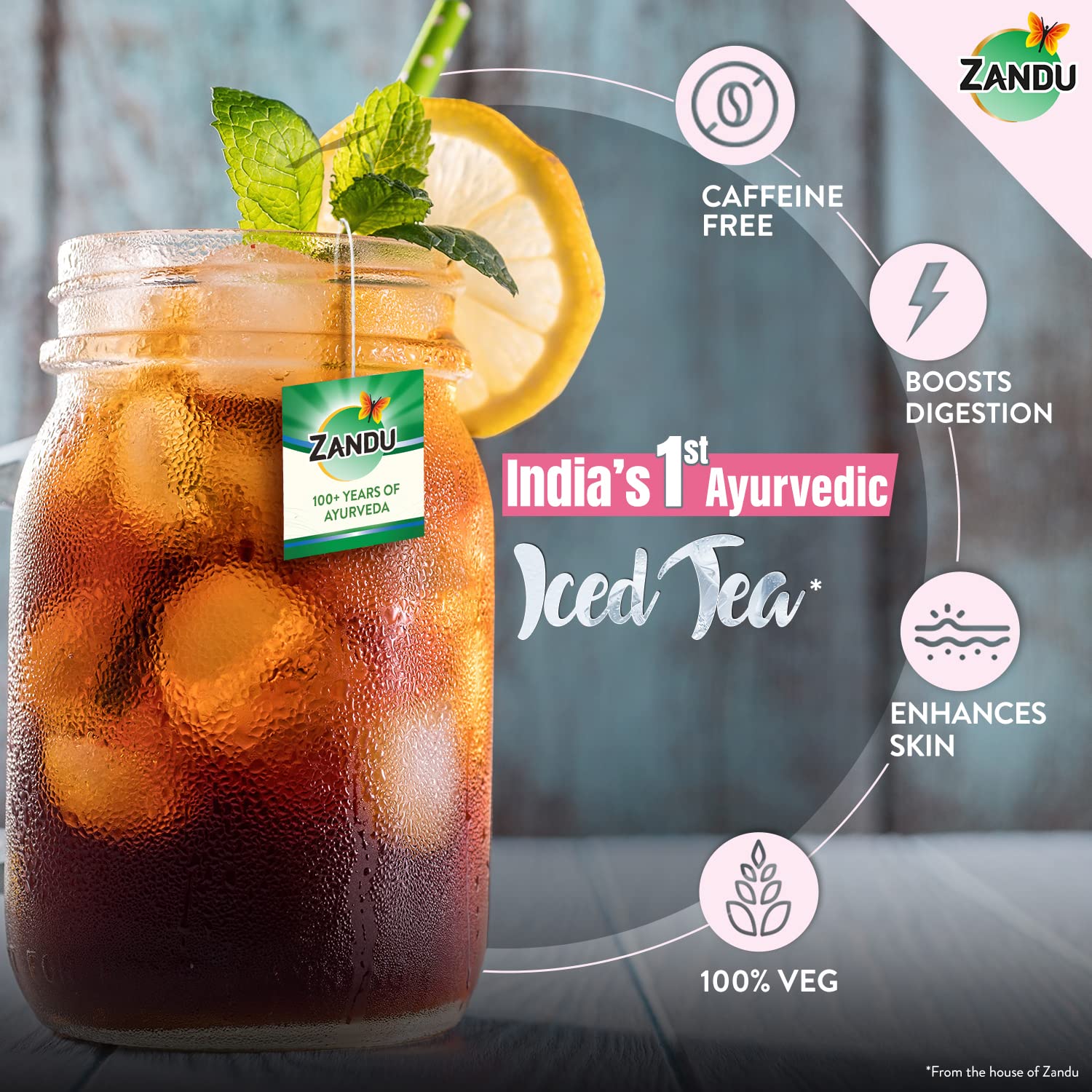 Zandu Calming & Refreshing Herbal Infusion: 1st Ayurvedic Iced Herbal Tea With Taste & Health Benefits – view 6