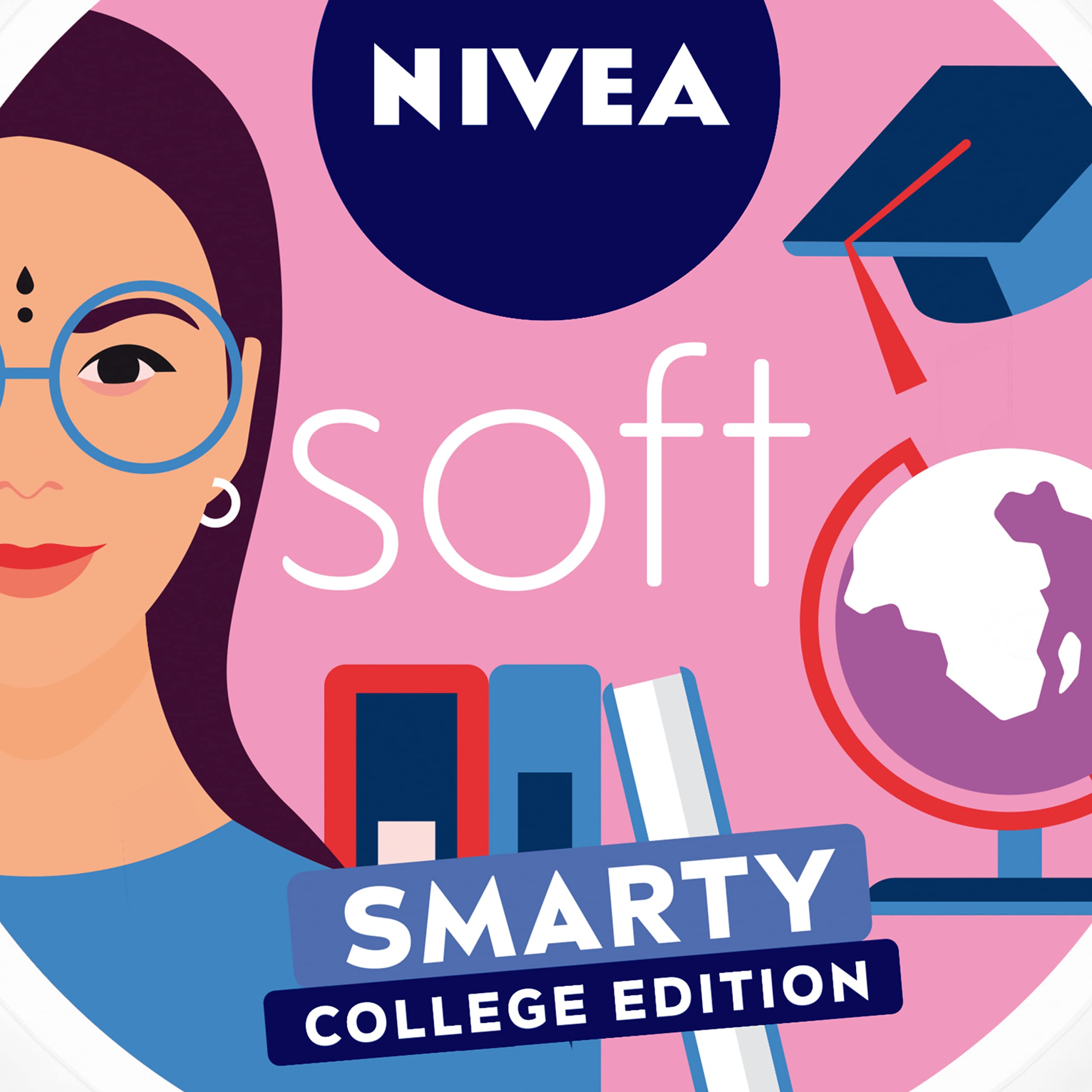 Nivea Soft Moisturizer for Face, Hand & Body, Non Sticky Cream, Smarty College Edition, 200 ml – view 6