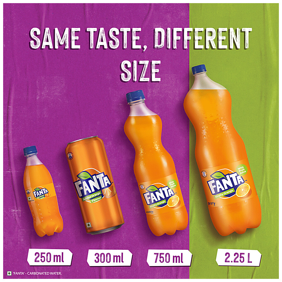Fanta Soft Drink - Orange Flavoured, Refreshing 300 ml – view 6