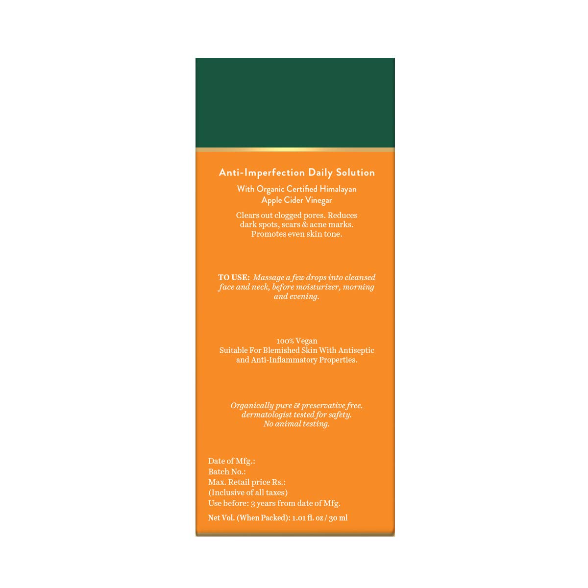 Biotique Apple Cider Vinegar Anti-Imperfection Daily Solution Face Serum for All Skin Types, 30ml – view 3