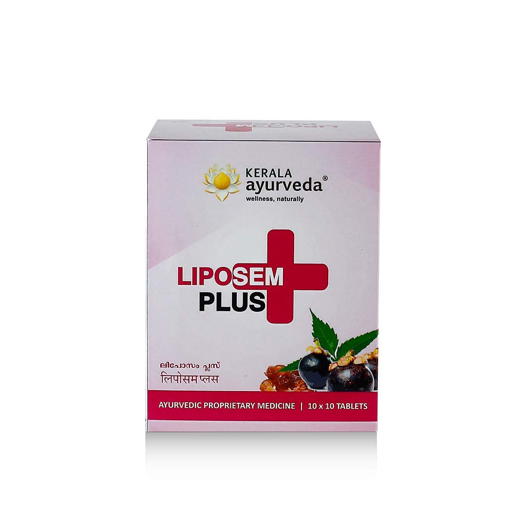 Kerala Ayurveda Liposem Plus Tablet 100 count bottle pack