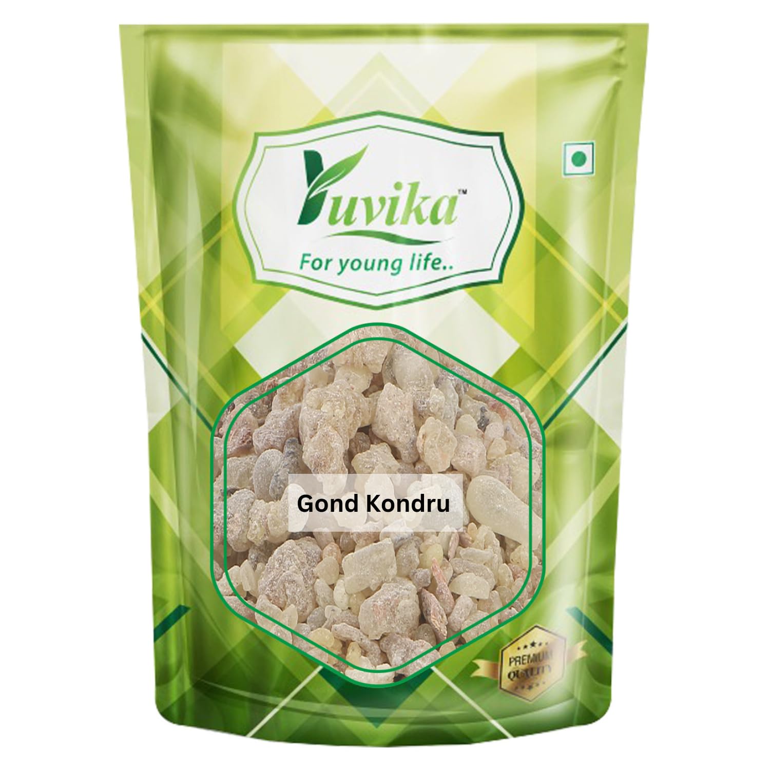 Whole Gond Kondru shallaki gum in 100 gram Yuvika pack
