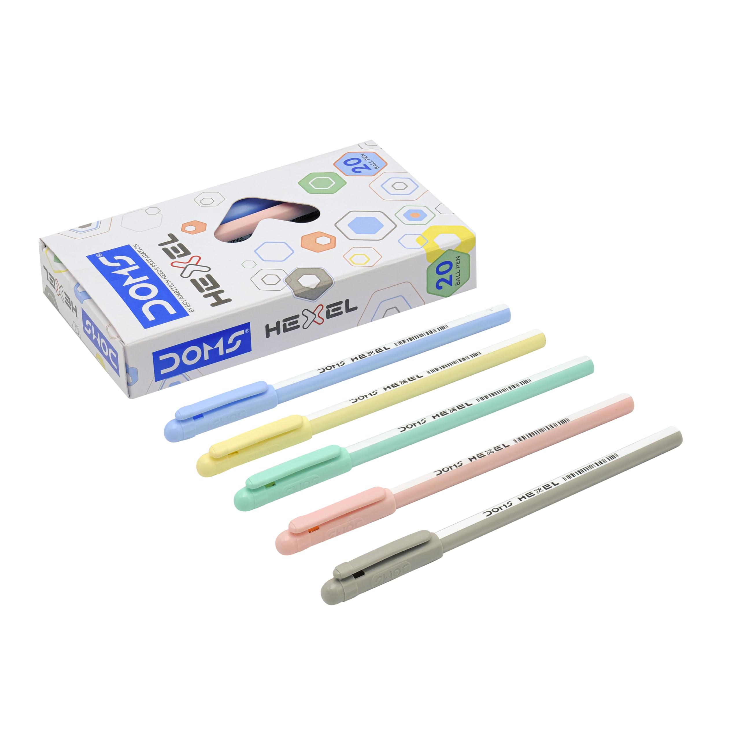DOMS HEXEL PEN BLUE 20 PCS BOX – view 4