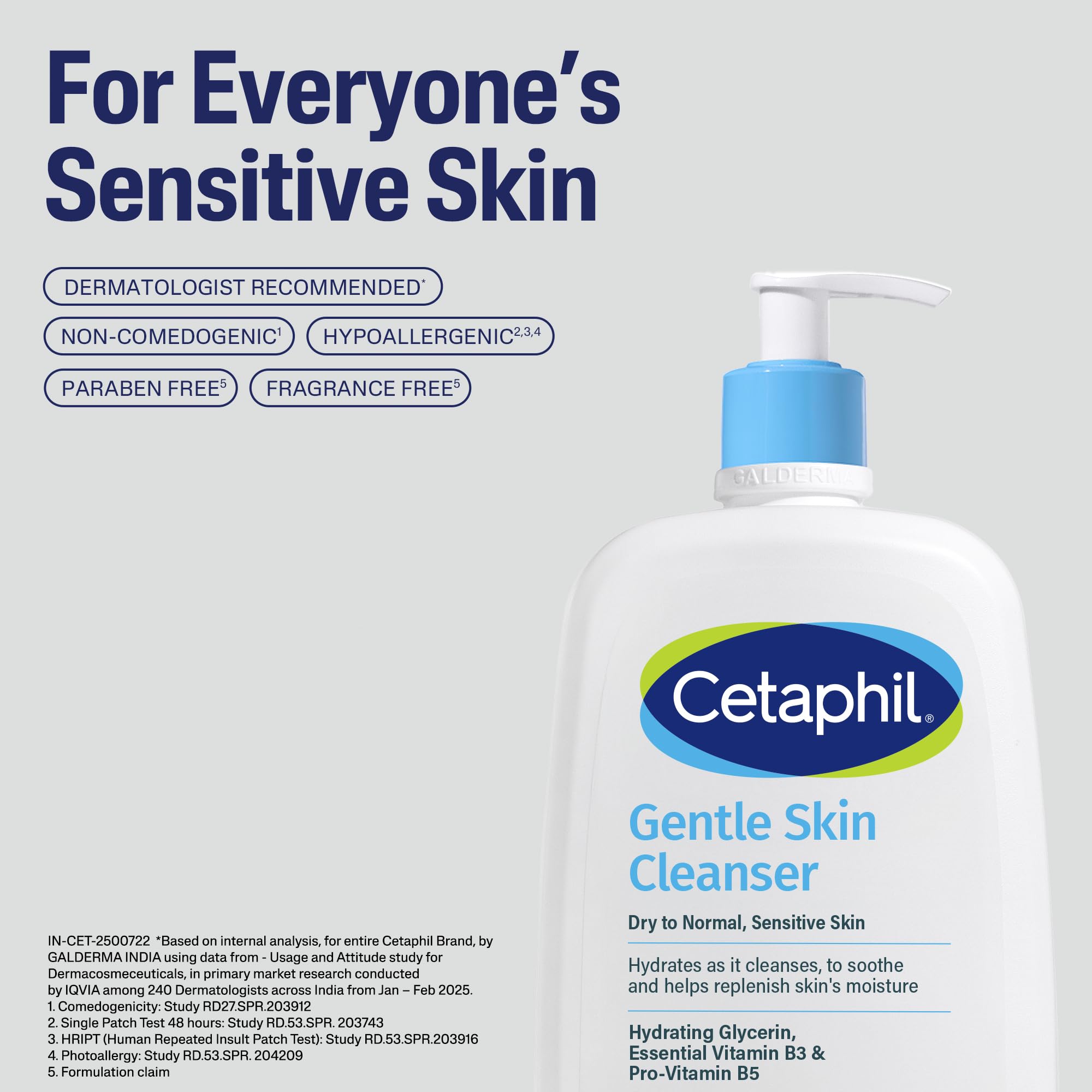 Cetaphil Gentle Skin Cleanser for Dry, Normal Sensitive Skin - 1000 ml – view 5