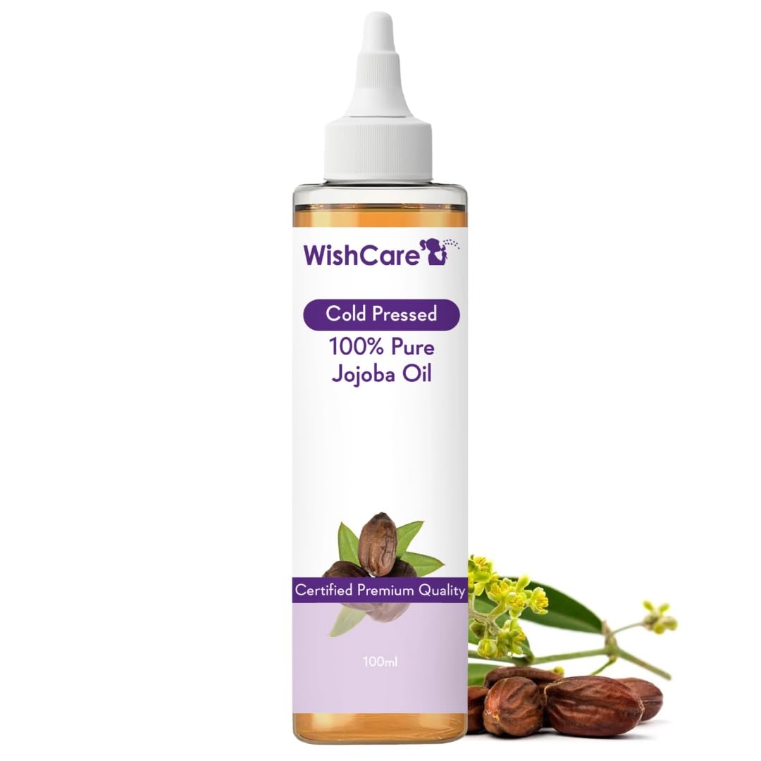 WishCare jojoba oil 100 ml bottle for hair skin and nails