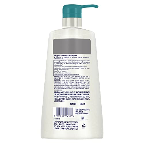 Dove Oxygen Moisture Shampoo, 650 ml – view 2