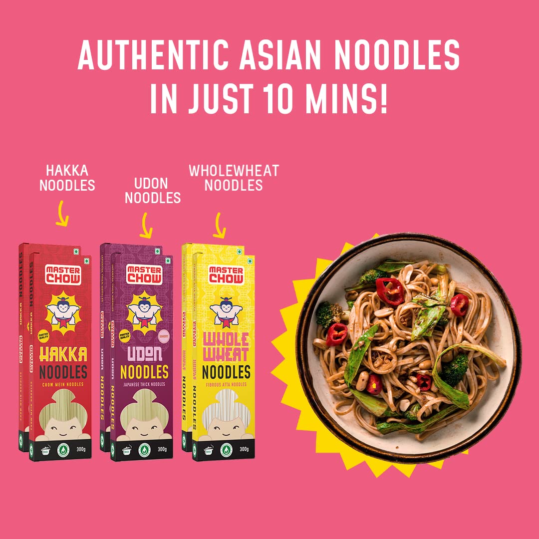MasterChow Family Pack Noodles - 2 Whole Wheat, 2 Hakka, 2 Udon Noodles – view 6