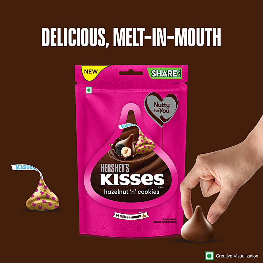 Hershey's Kisses Hazelnut 'N' Cookies Chocolate 100.8 g – view 6