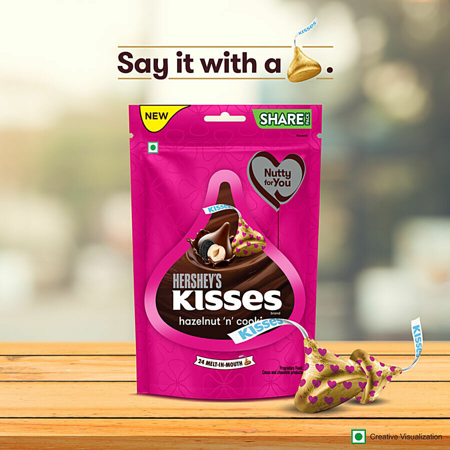 Hershey's Kisses Hazelnut 'N' Cookies Chocolate 100.8 g – view 7