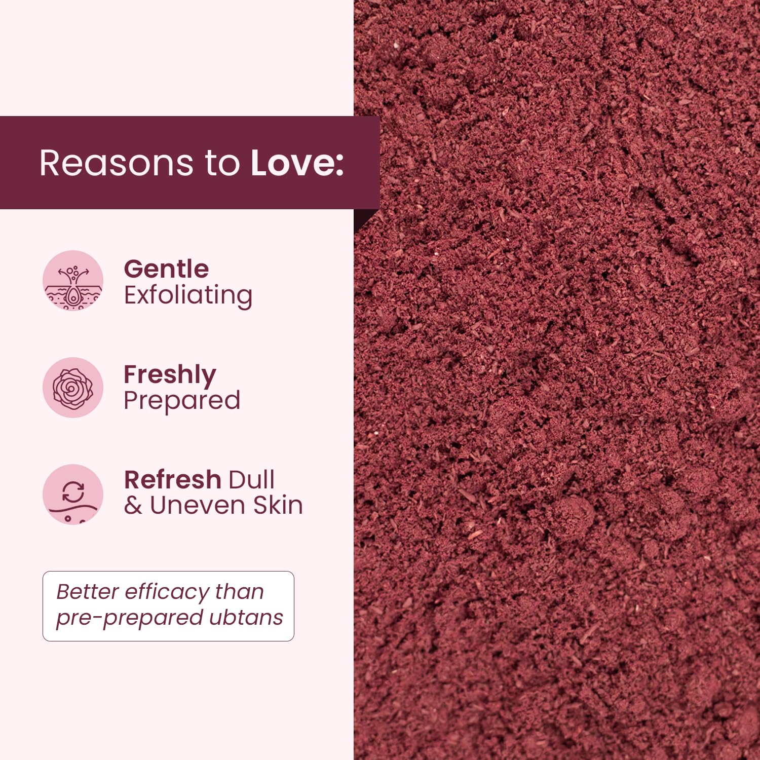 Mother Sparsh Rose & Beetroot Ubtan Face Pack Powder for Natural Radiance and Even Skin Tone – view 2