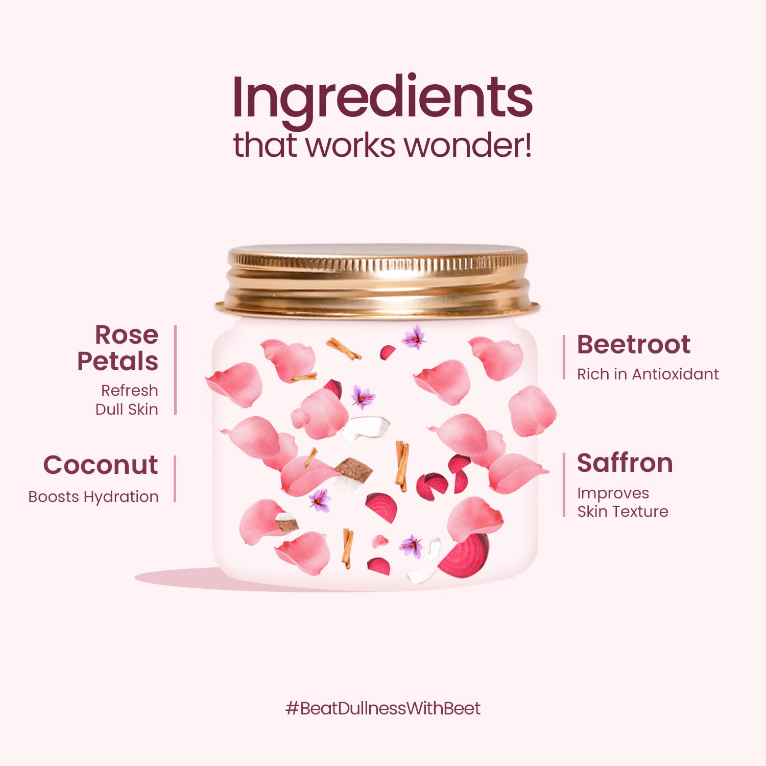 Mother Sparsh Rose & Beetroot Ubtan Face Pack Powder for Natural Radiance and Even Skin Tone – view 3