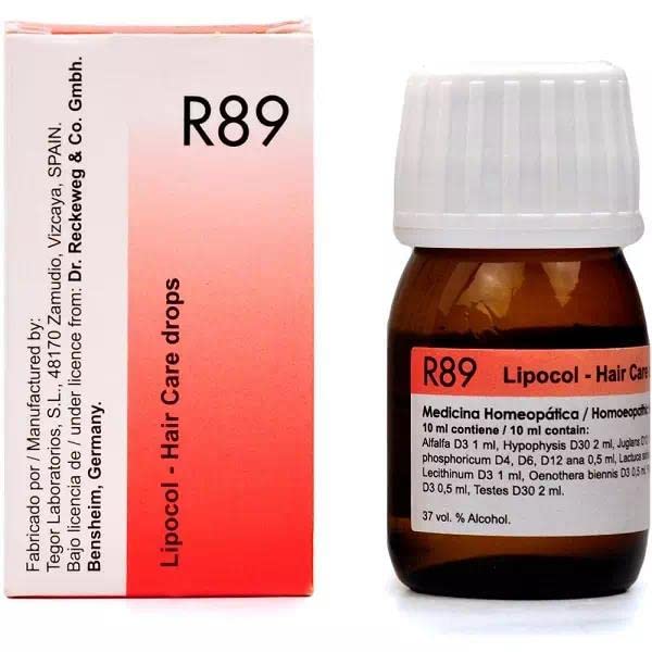 Front pack of Dr Reckeweg R 89 Hair Care 30 ml