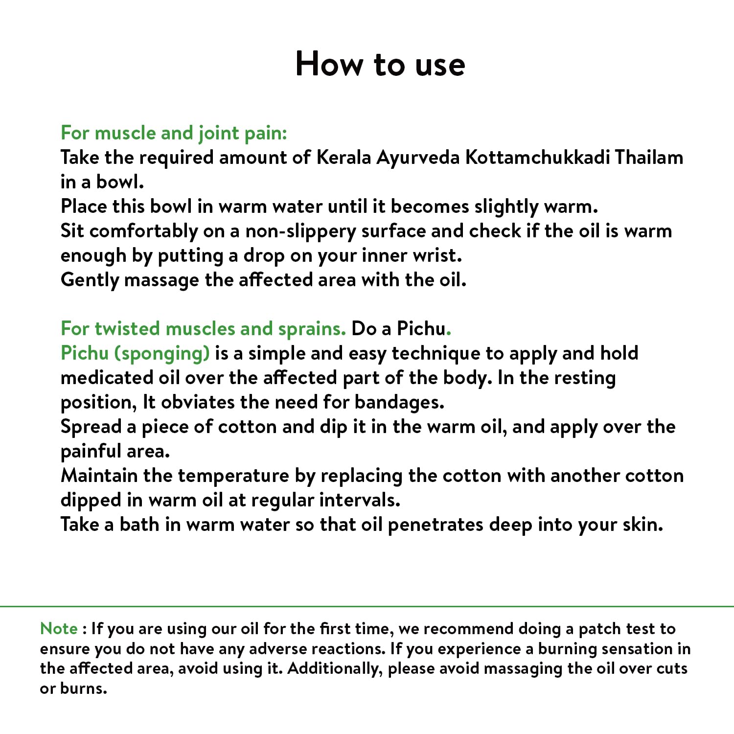 Kerala Ayurveda Kottamchukkadi Thailam 450 ML – view 4