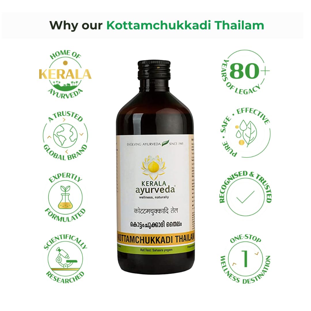 Kerala Ayurveda Kottamchukkadi Thailam 450 ML – view 5