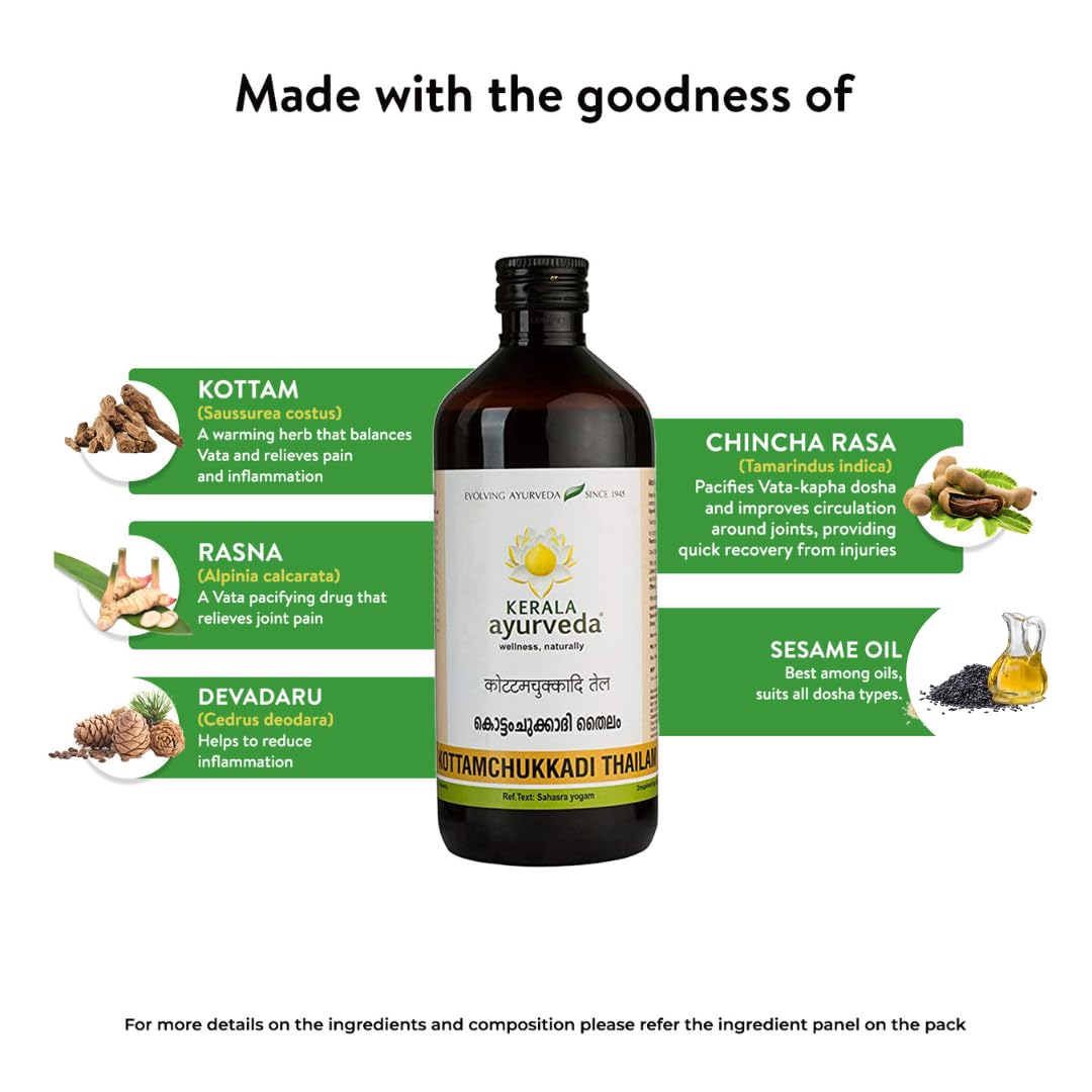 Kerala Ayurveda Kottamchukkadi Thailam 450 ML – view 6
