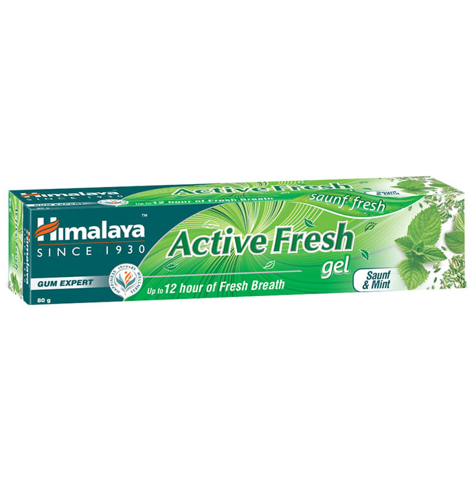 Himalaya Active Fresh Gel Saunf and Mint toothpaste pack