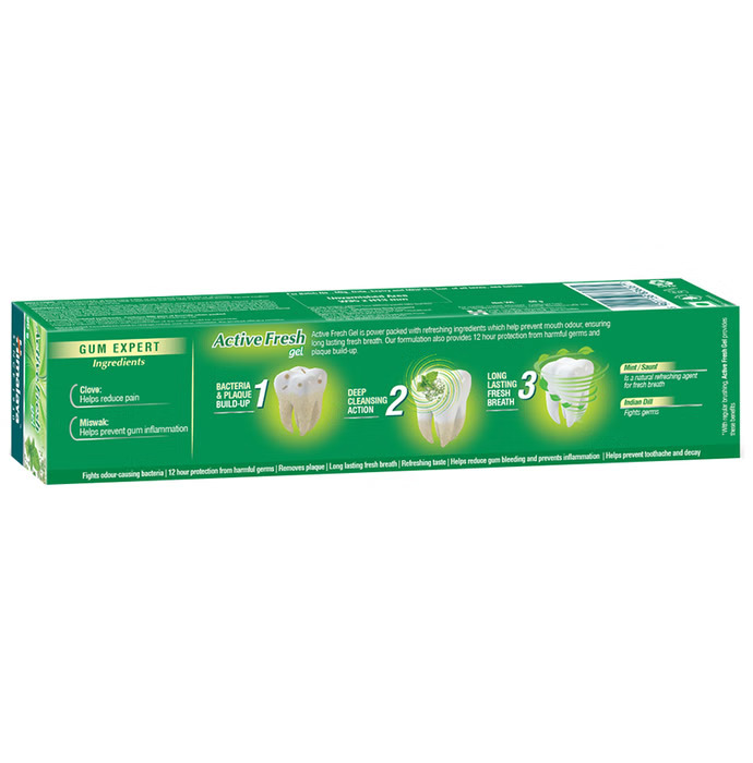 Himalaya Active Fresh Gel Saunf & Mint 80gm Herbal Toothpaste for Fresh Breath, Healthy Gums & Cavity Protection – view 2