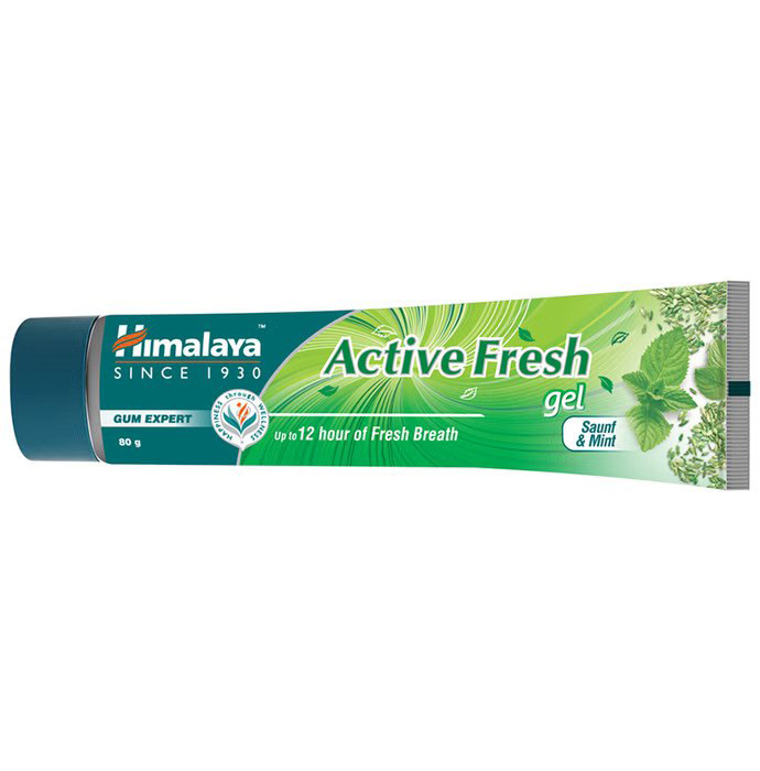Himalaya Active Fresh Gel Saunf & Mint 80gm Herbal Toothpaste for Fresh Breath, Healthy Gums & Cavity Protection – view 4