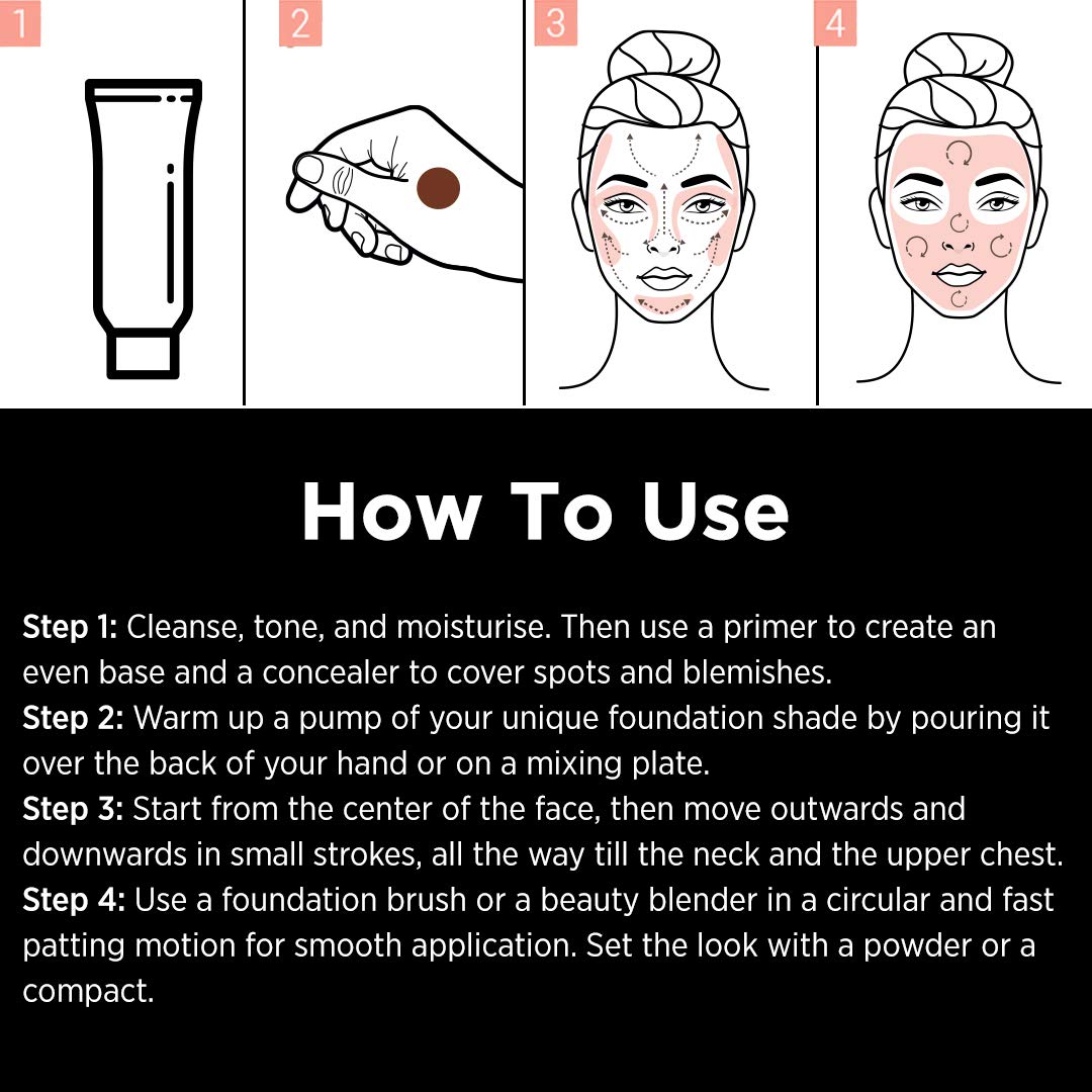 Colorbar 24Hrs Weightless Satin Finish Liquid Foundation (FW 2.1, 25 ml) – view 6