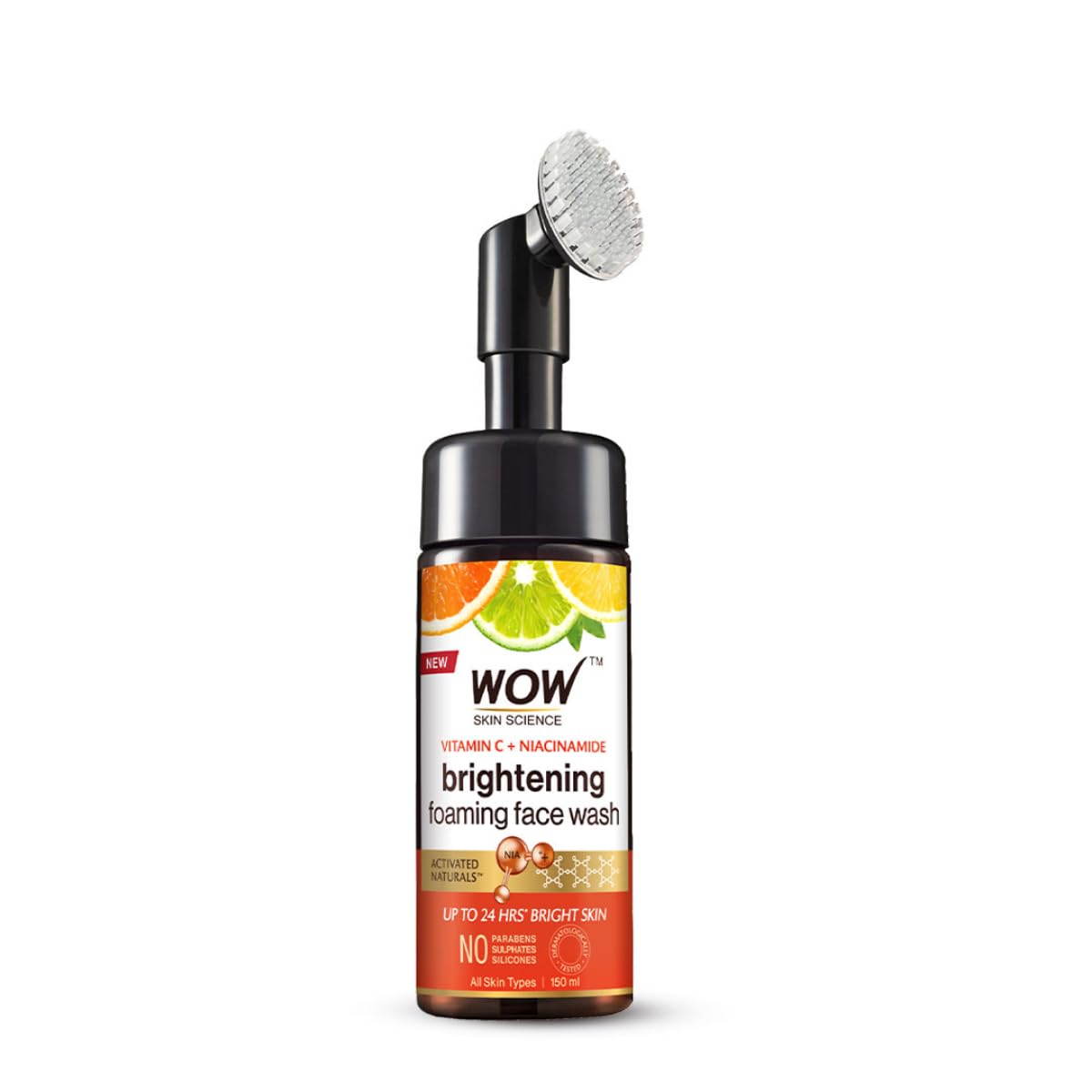 150 ml vitamin C and niacinamide foaming face wash bottle