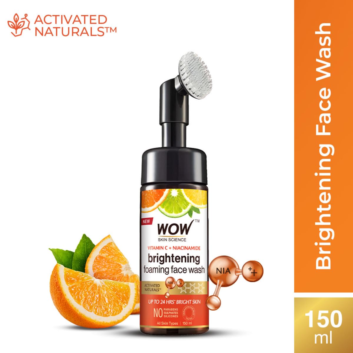 WOW Skin Science Brightening Vitamin C & Niacinamide Foaming Face Wash – view 3