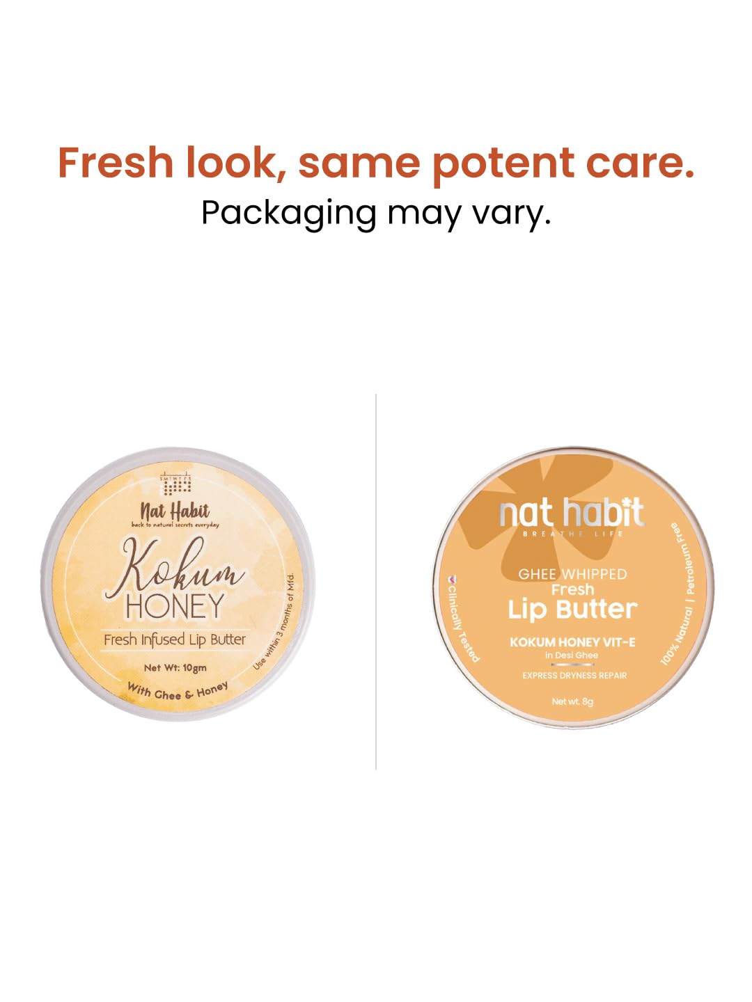 Nat Habit Kokum Honey Lip Balm Fresh Infused Lip Butter With Desi Ghee & Raw Honey For Lip Pigmentation, Lightening, Lip Repair, Dark And Chapped Lips, 8g – view 2