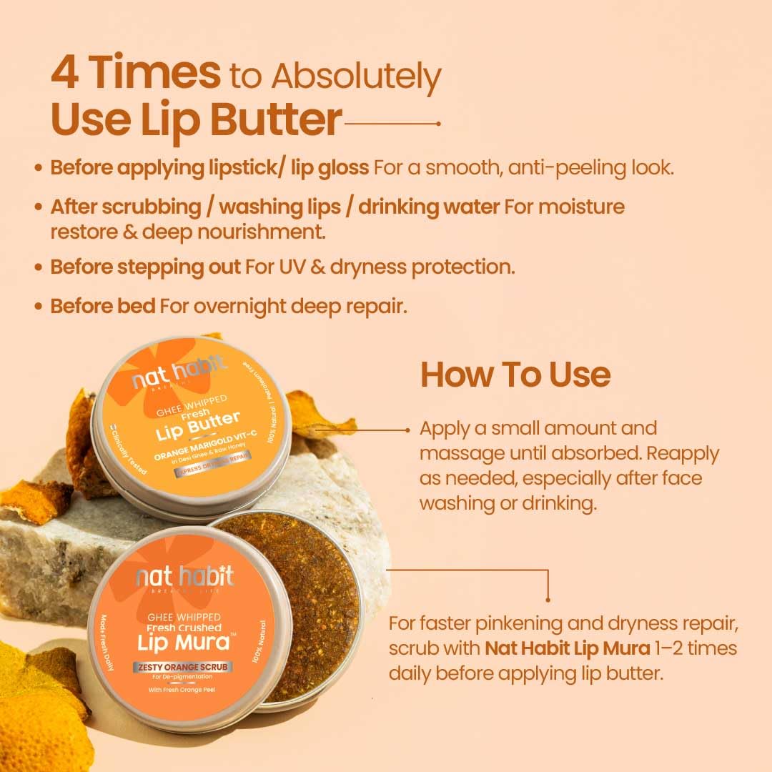 Nat Habit Kokum Honey Lip Balm Fresh Infused Lip Butter With Desi Ghee & Raw Honey For Lip Pigmentation, Lightening, Lip Repair, Dark And Chapped Lips, 8g – view 8