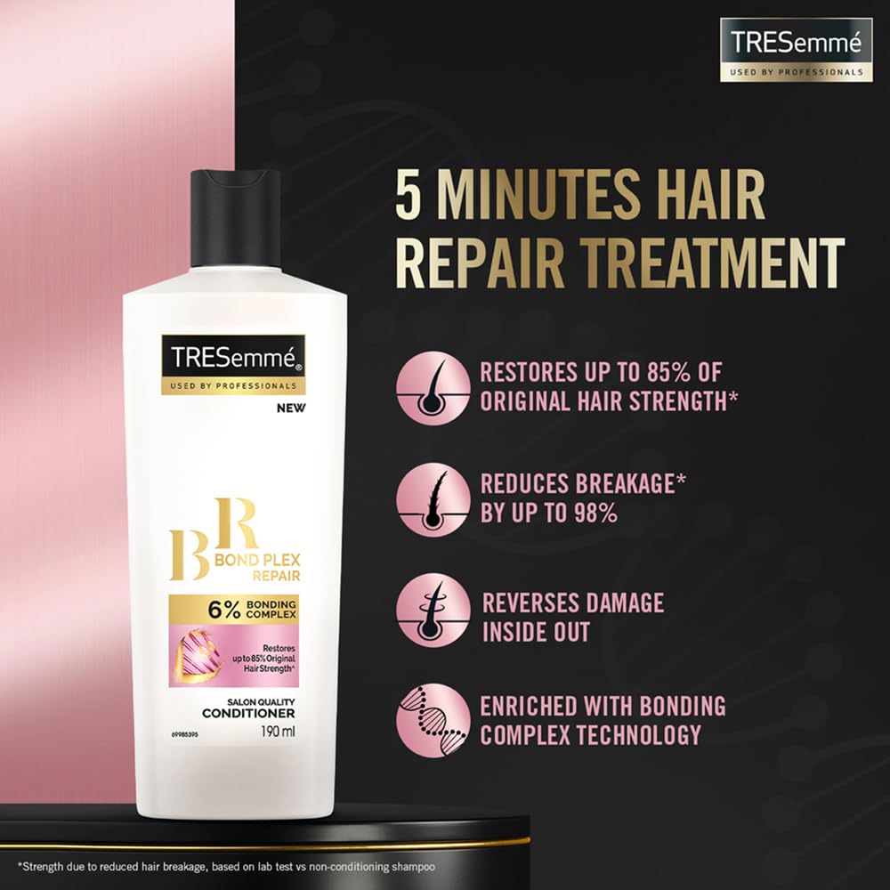 Tresemme Keratin Repair Bond Strength Conditioner 190ml With Protein Bond Plex Hair Strength – view 3