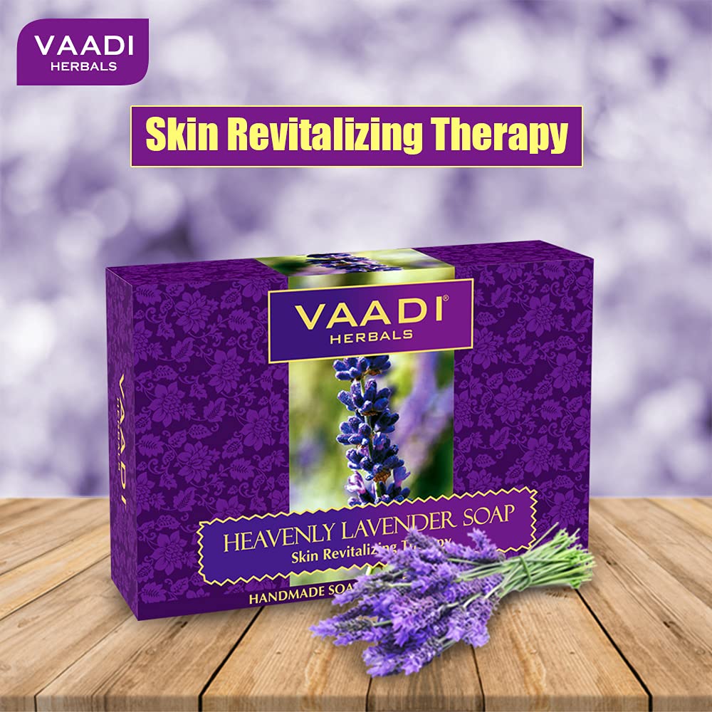 Vaadi Herbals Super Value Heavenly Lavender Soap with Rosemary Extract, 75gms x 6 – view 4